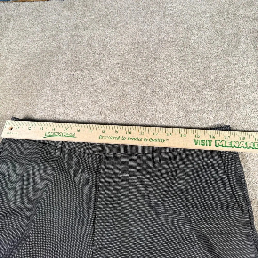 Banana‎ Republic Dress Pants Mens 35x32 Grey Tailored Slim Fit 100% Wool READ